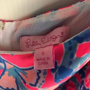 Lilly Pulitzer pink and blue coral dress